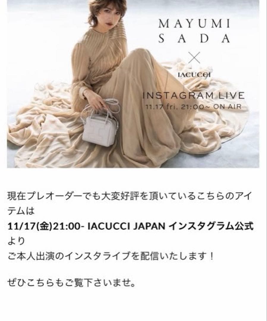 IACUCCI イアクッチ　クーポラ ALCE ショルダーバック　未使用に近い