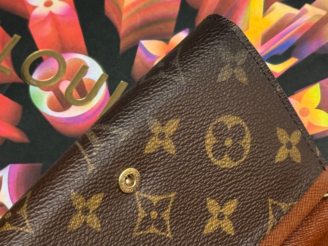 美品！ルイヴィトン　ポルトモネ・ビエ・トレゾール　L字形二つ折り財布