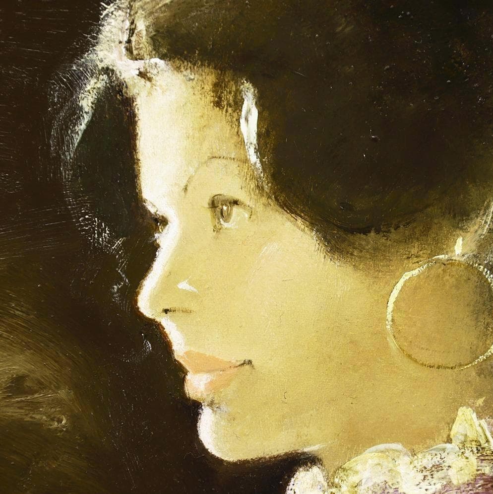 【処分価格】【真作】◆宮永岳彦『爛』油彩 ４号◆検） 藤田嗣治 高塚省吾