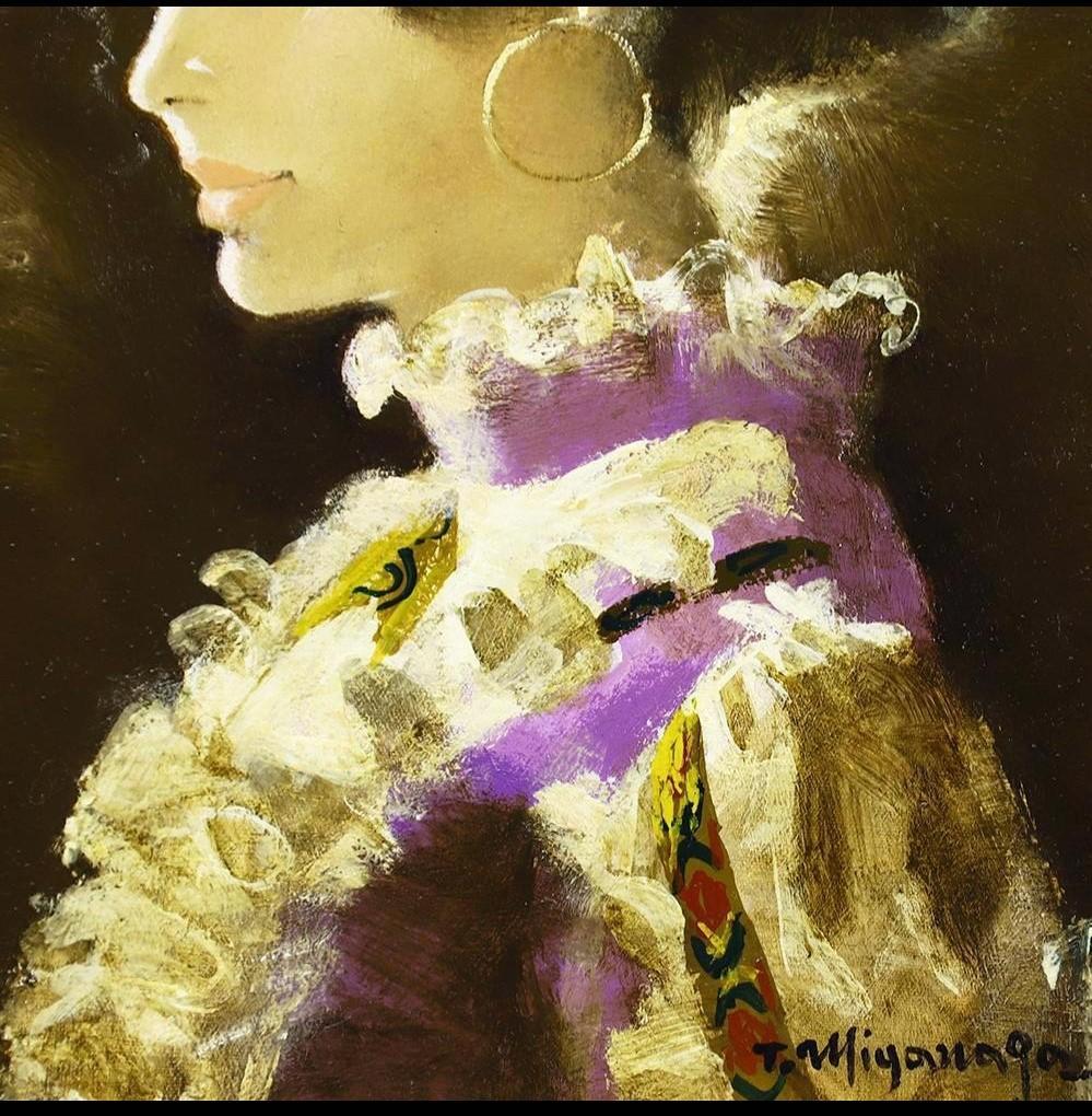 【処分価格】【真作】◆宮永岳彦『爛』油彩 ４号◆検） 藤田嗣治 高塚省吾