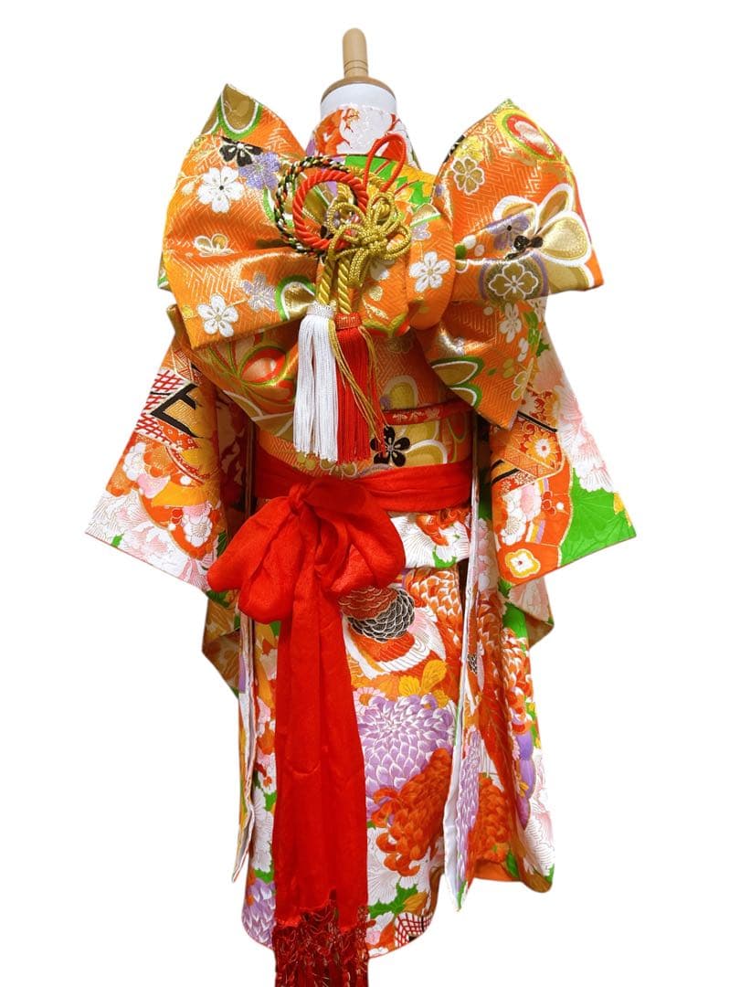 アンティーク柄♡七五三　7歳　女の子　フルセット　一式　レトロ着物