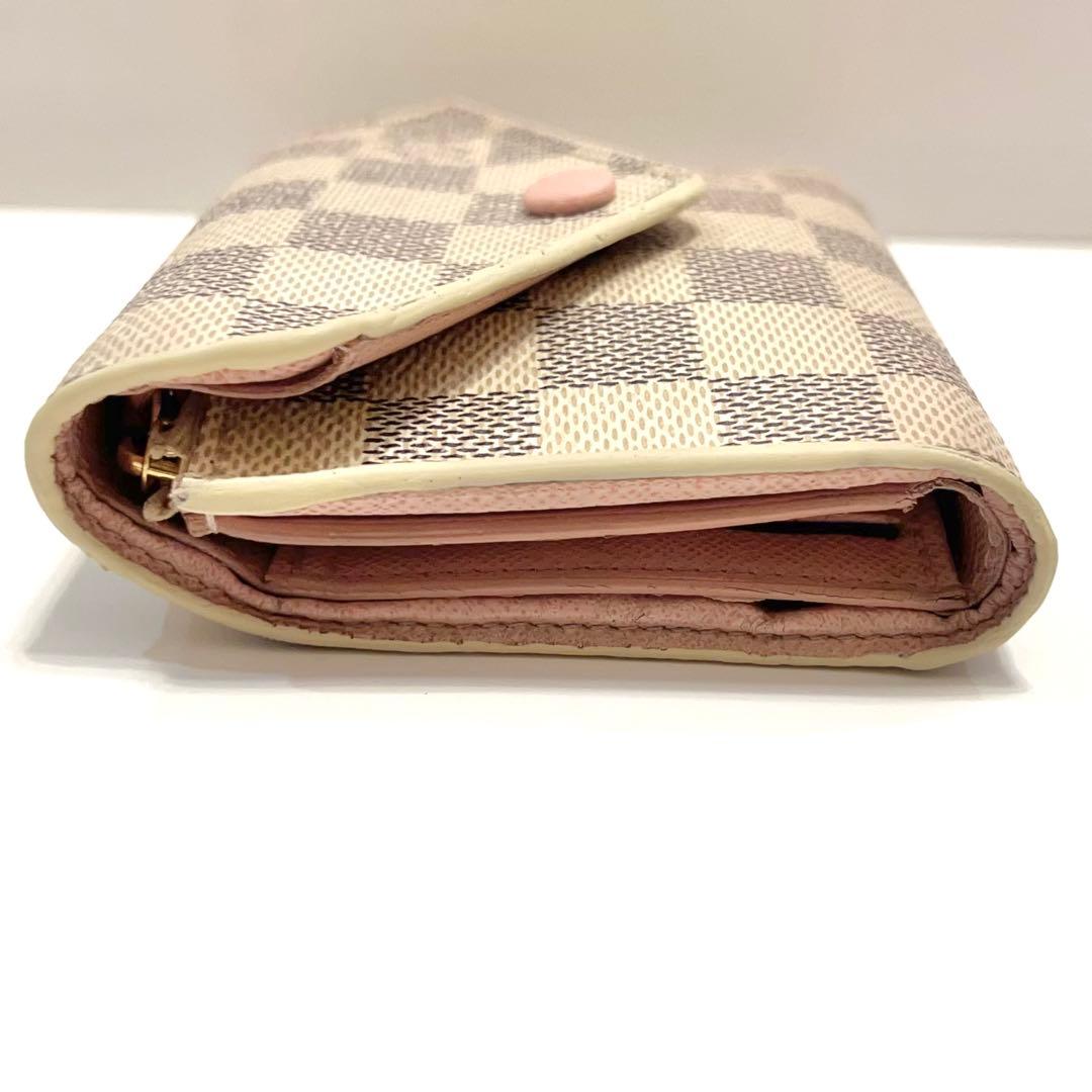 ルイヴィトン 折り財布 アズール ポルトフォイユ ヴィクトリーヌ N64022