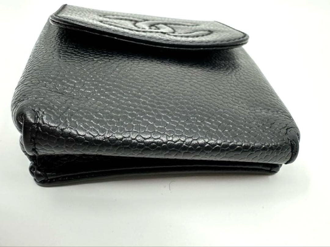 シャネル　シガレットケース　キャビアスキン