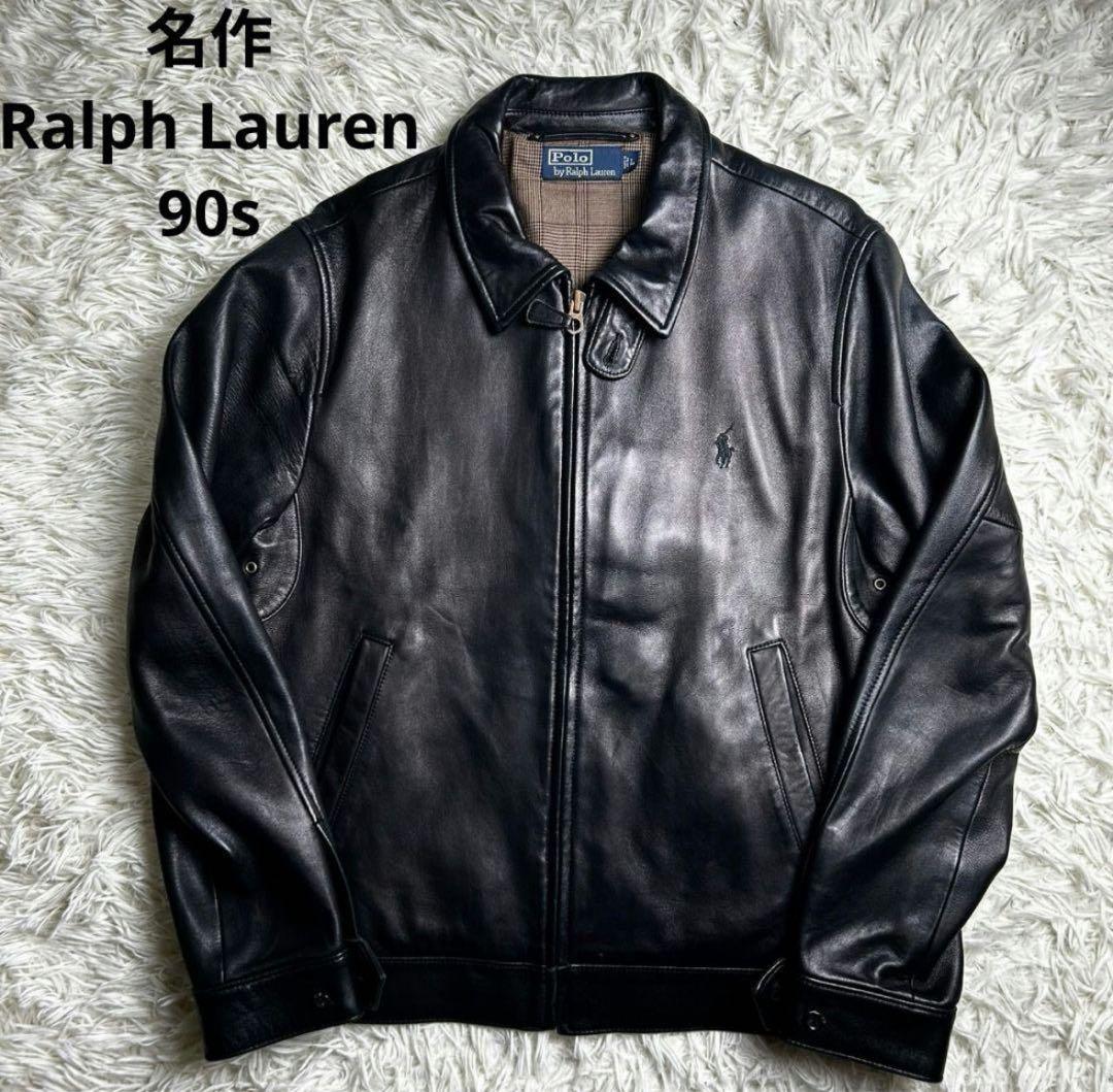 Polo by Ralph Lauren レザージャケット レザースイングトップ