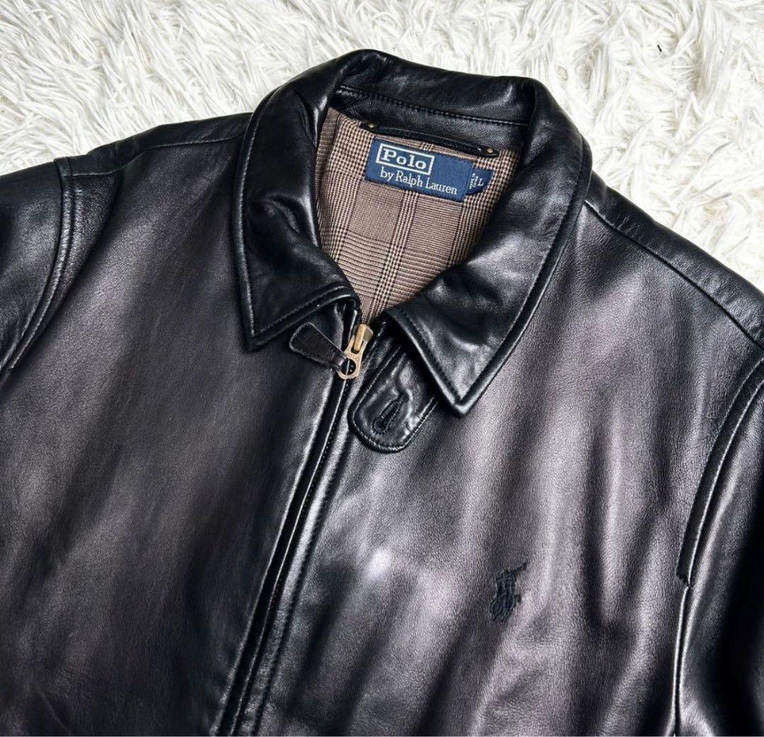 Polo by Ralph Lauren レザージャケット レザースイングトップ