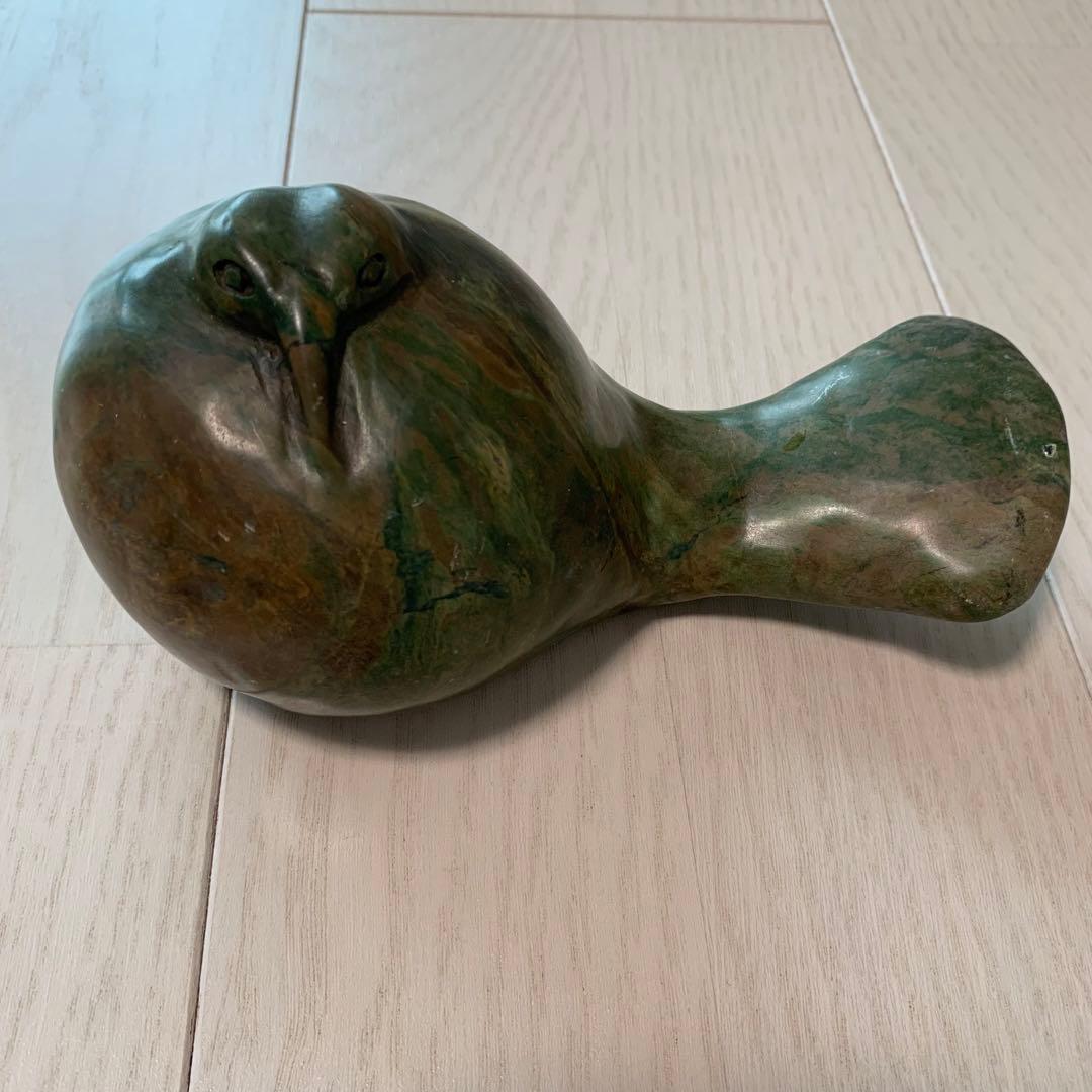 オブジェ　動物　置き物　大理石　彫刻　アンティーク　工芸品