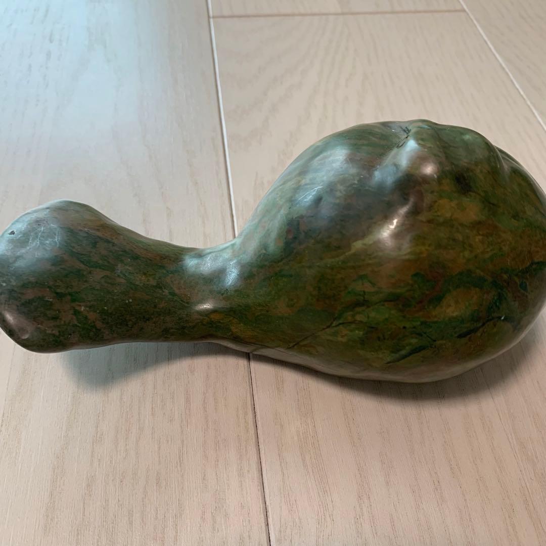 オブジェ　動物　置き物　大理石　彫刻　アンティーク　工芸品