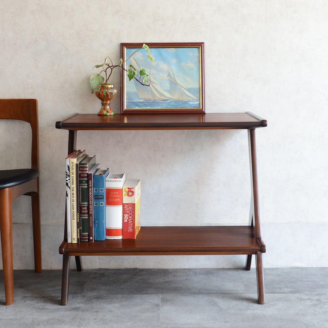 オランダ ヴィンテージ WéBé チークサイドテーブル ミッドセンチュリー