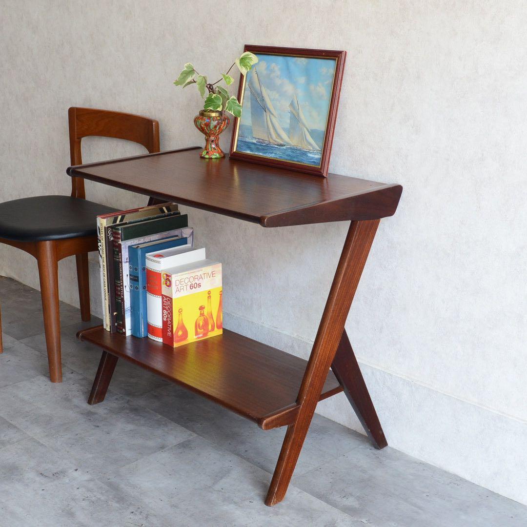 オランダ ヴィンテージ WéBé チークサイドテーブル ミッドセンチュリー