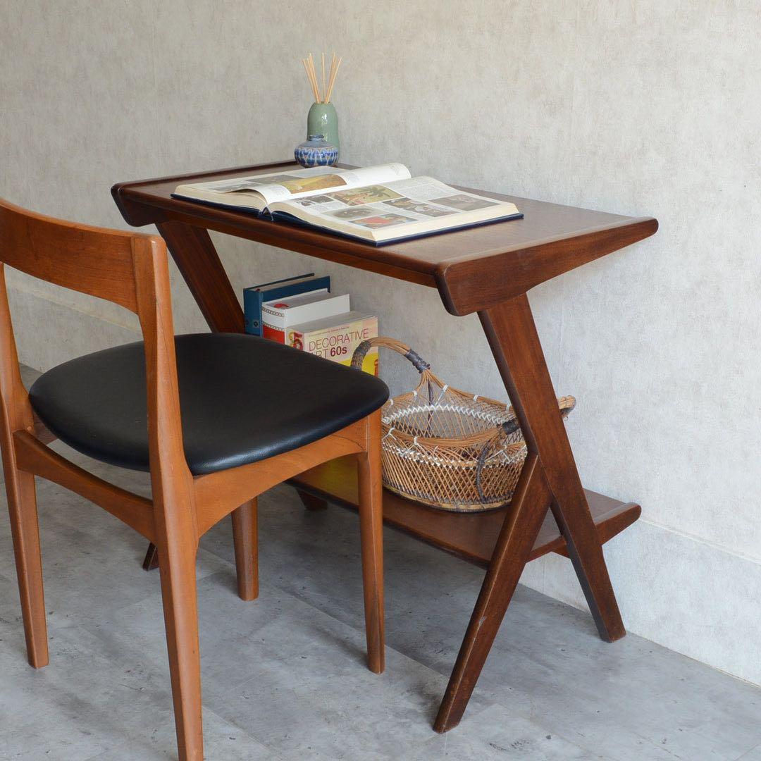オランダ ヴィンテージ WéBé チークサイドテーブル ミッドセンチュリー