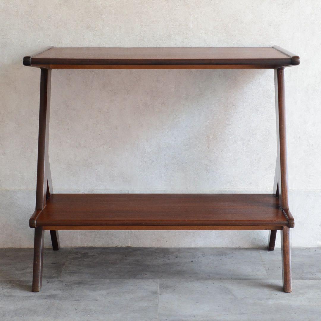 オランダ ヴィンテージ WéBé チークサイドテーブル ミッドセンチュリー