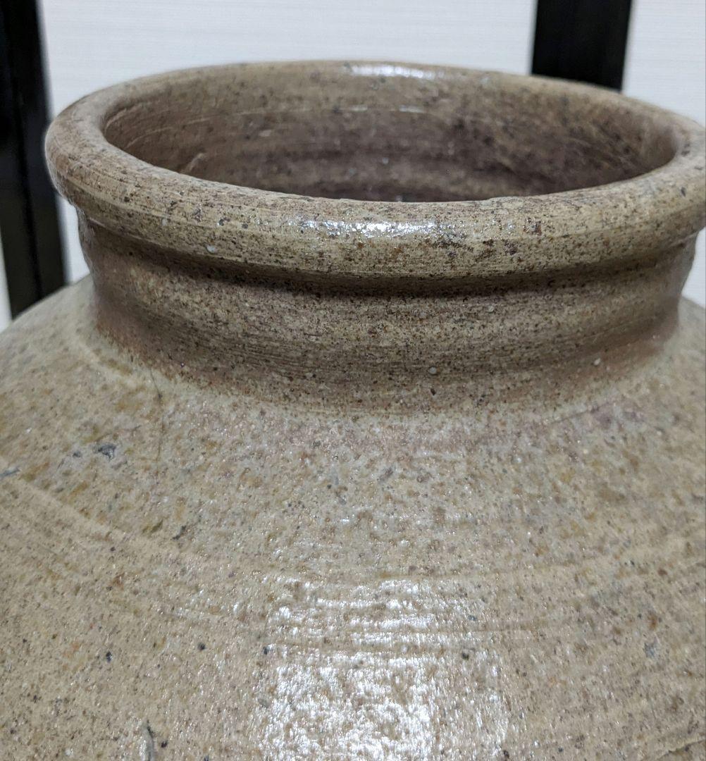 【超美品】室町時代 古備前 波状文壷 備前焼 壺 つぼ 花器 花入 置物 花瓶