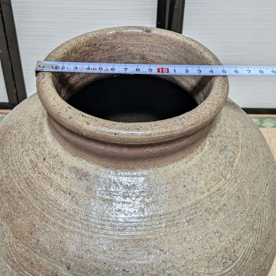 【超美品】室町時代 古備前 波状文壷 備前焼 壺 つぼ 花器 花入 置物 花瓶