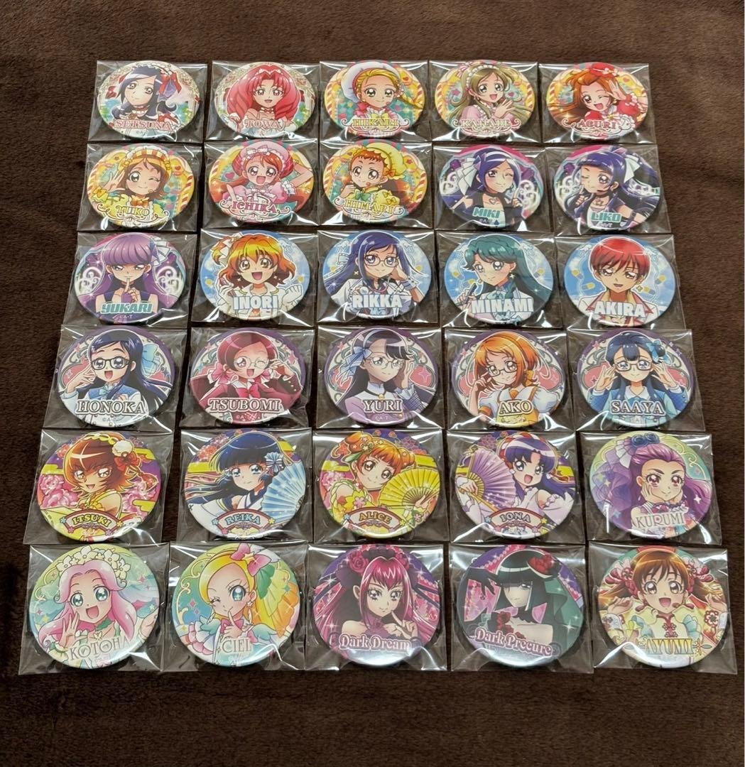 プリキュア缶バッジ　アイドルプリキュア缶バッジ　春フェス　コンプリート　CURE