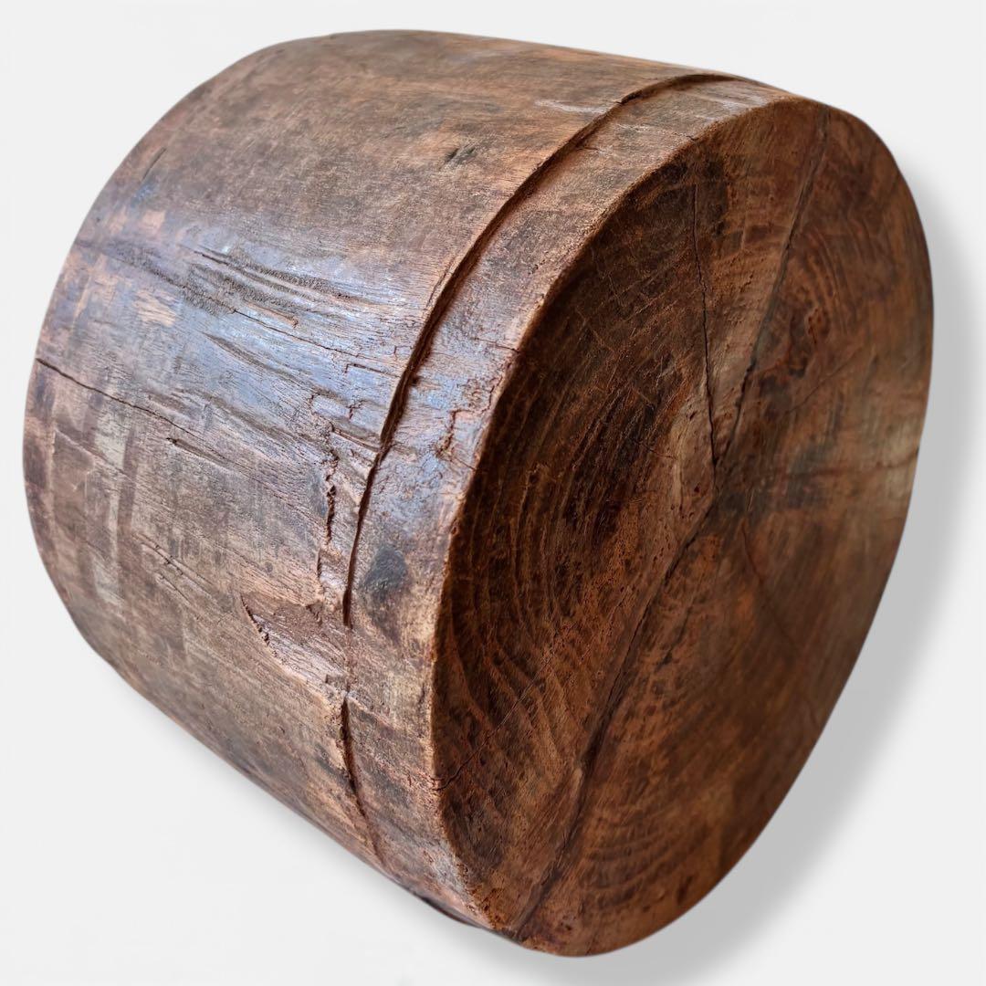 【民藝・プリミティブ】古木 くり抜き 木鉢 木桶 原木　花器含む 6点セット