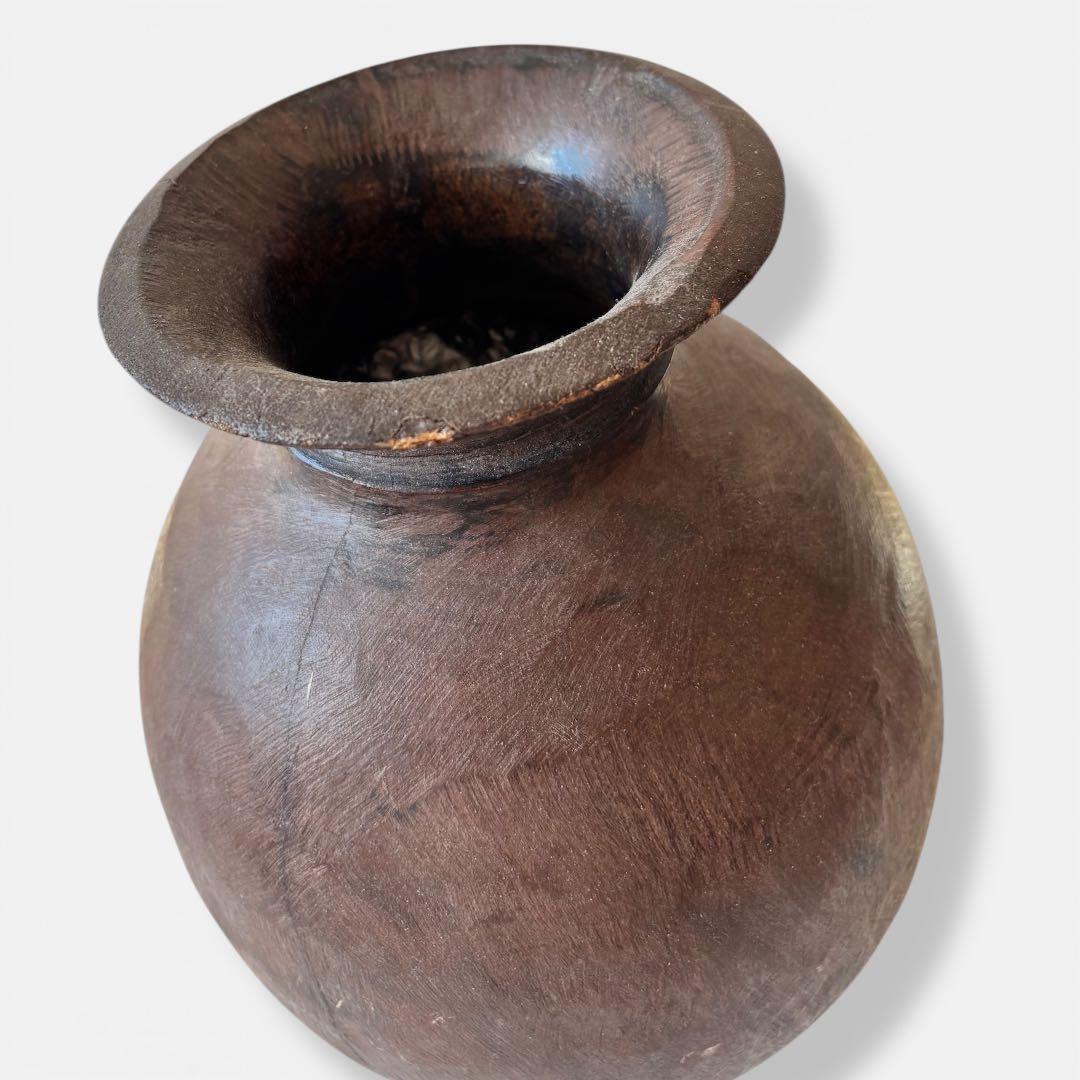 【民藝・プリミティブ】古木 くり抜き 木鉢 木桶 原木　花器含む 6点セット