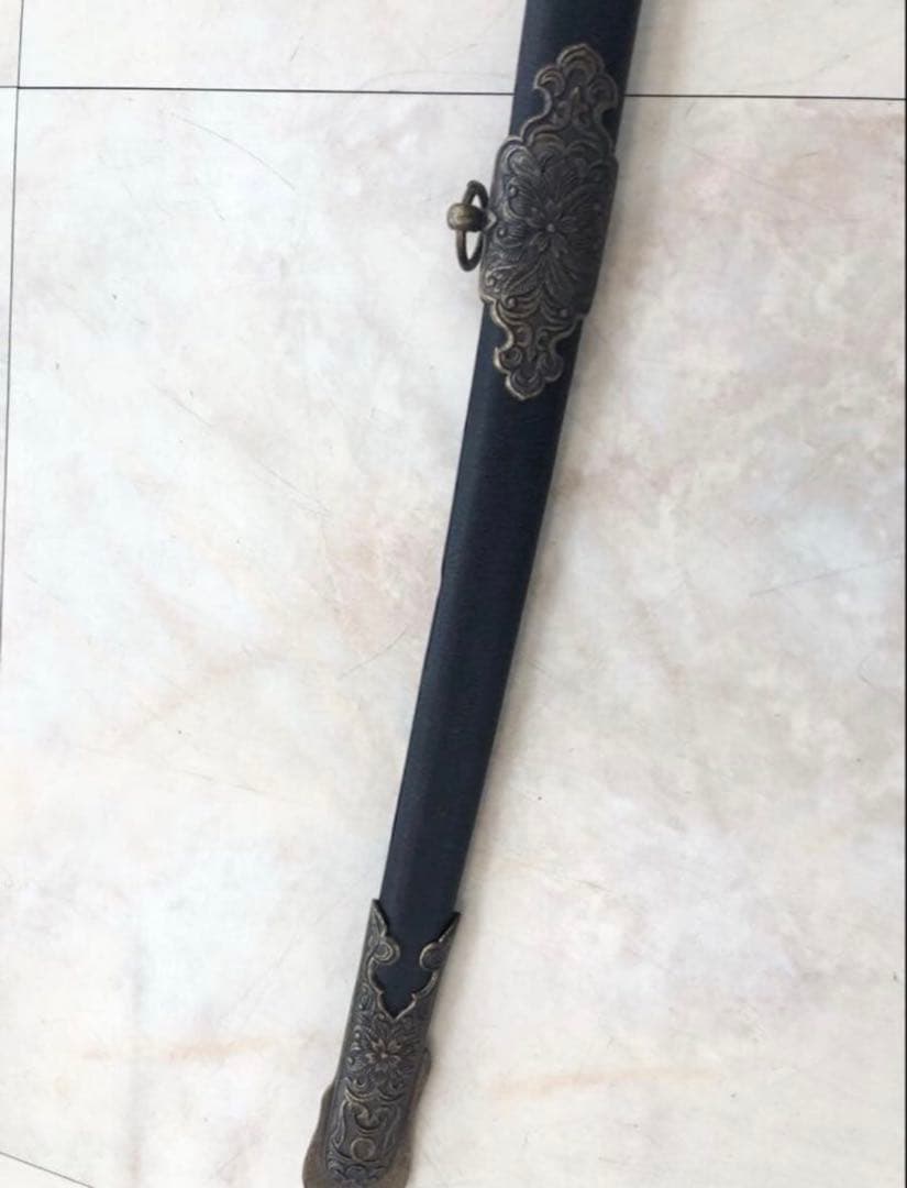 大日本帝国海軍 将校用 儀礼刀長剣 海軍桜刻印有 模造刀身 サーベル　美品 海軍