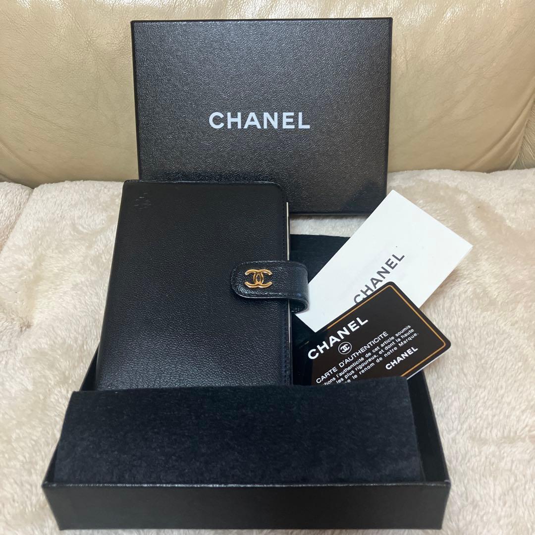 i*7様 セール！CHANEL 手帳カバー CC ココマーク ココボタン レザー