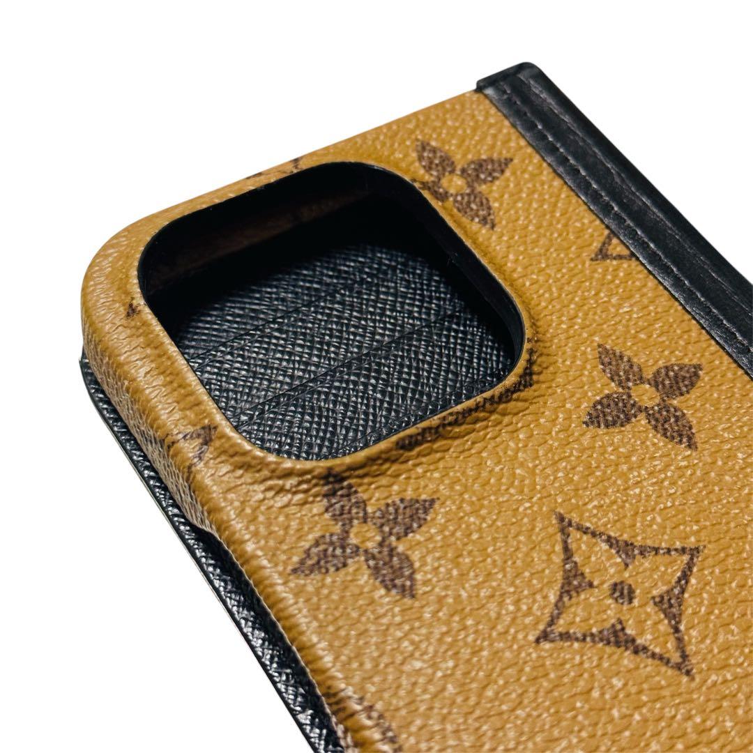 【美品】 ルイヴィトン iPhone15pro フォリオ モノグラムリバース