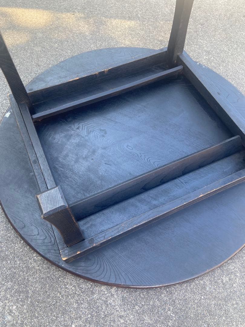 【限定SALE】昭和レトロ ちゃぶ台　折りたたみ　直径73cm