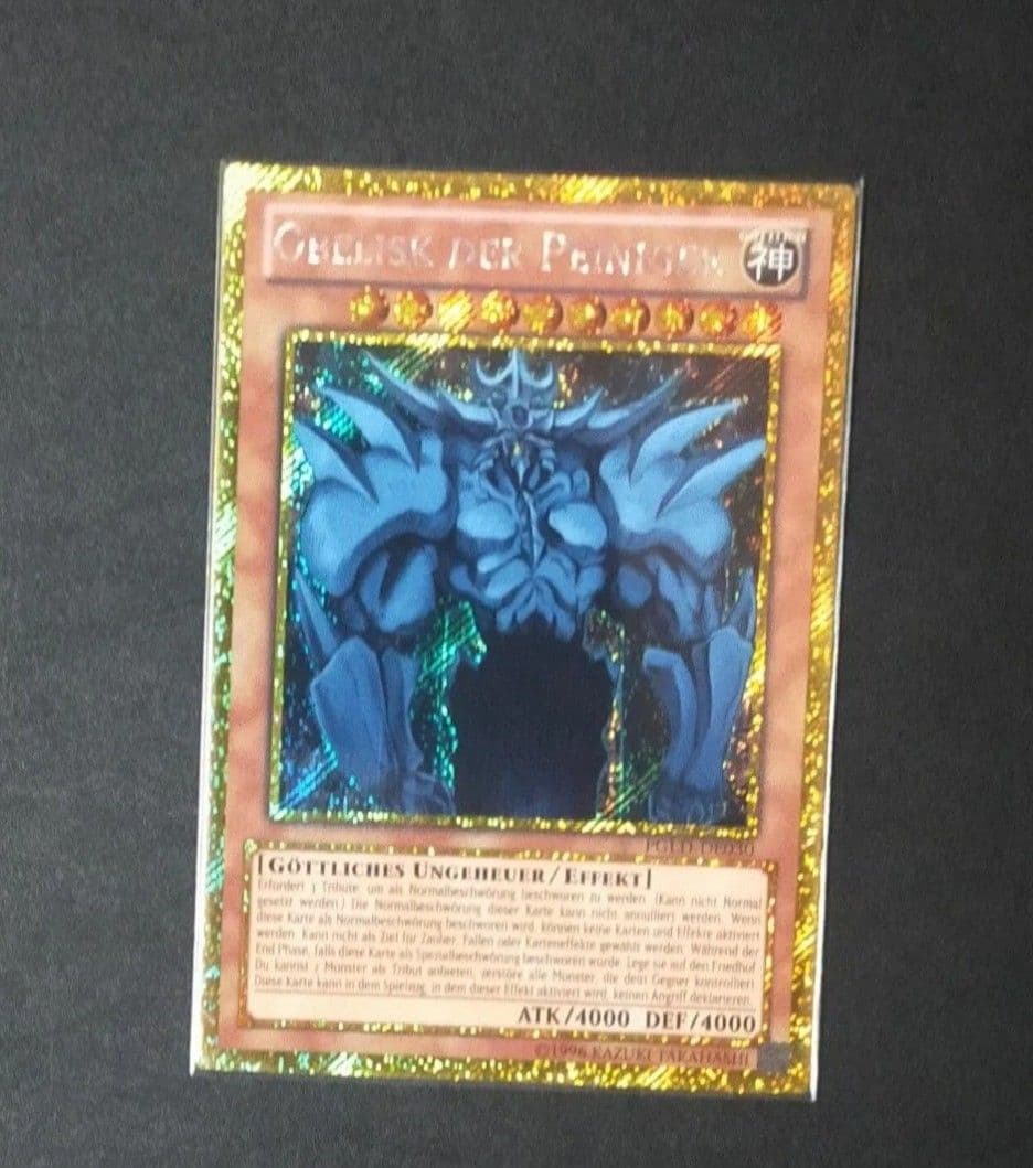 【希少】オシリスの天空竜＆オベリスクの巨神兵 ドイツ語版ゴールドシークレット