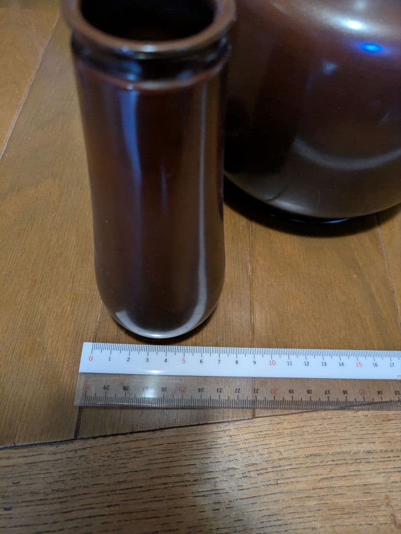 銅製茶釜セット 木製収納箱付き