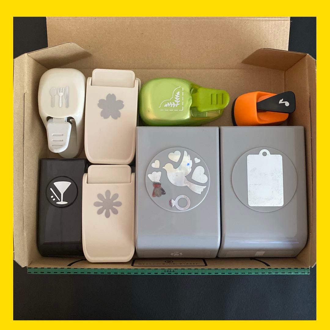 廃盤・レアパンチセット【EK・呉竹・DECOP】 【タグ・桜・お花・ナイフ…