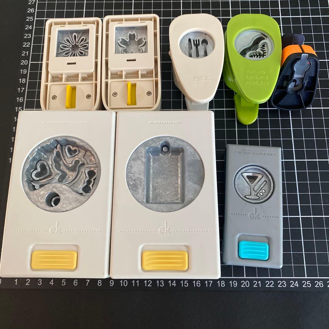 廃盤・レアパンチセット【EK・呉竹・DECOP】 【タグ・桜・お花・ナイフ…