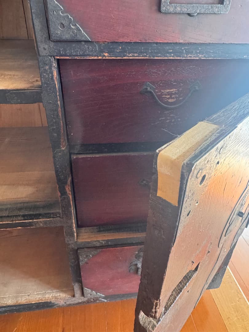 仙台箪笥　伝統工芸品　アンティーク　古道具　和箪笥　キャビネット　仙台ダンス