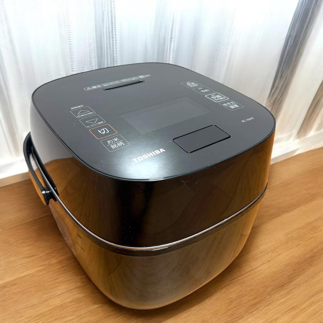 ☆良品 東芝 RC-10VXT K 真空圧力IHジャー炊飯器 5.5合 炎匠炊き