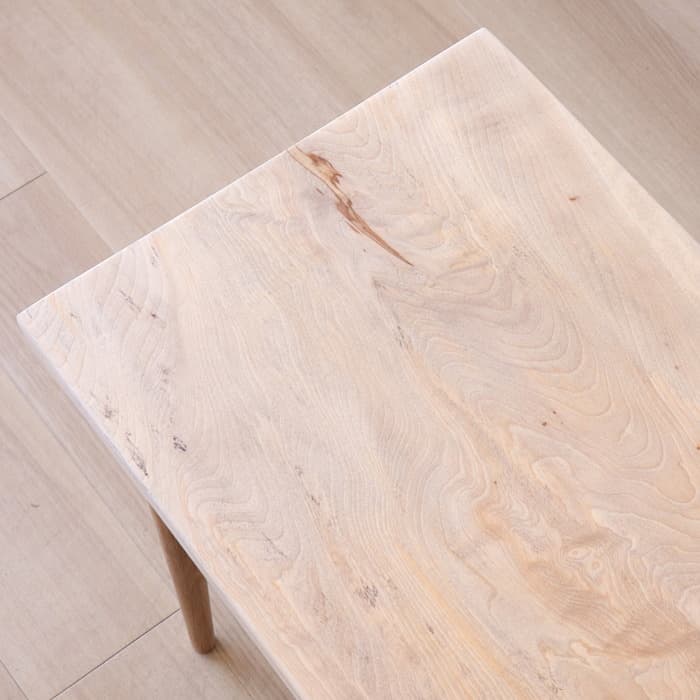 アンティーク サイドテーブル カエデ 天板 無垢材 レトロ 木製 ラタン