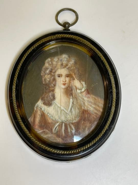 ミニアチュール　miniature 肖像画　17-19世紀　サイン有り