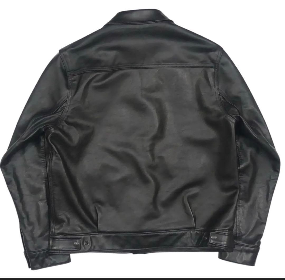 ★アメリカ製 Schott★メンズ XL 42 ネイキッドカウレザ120US