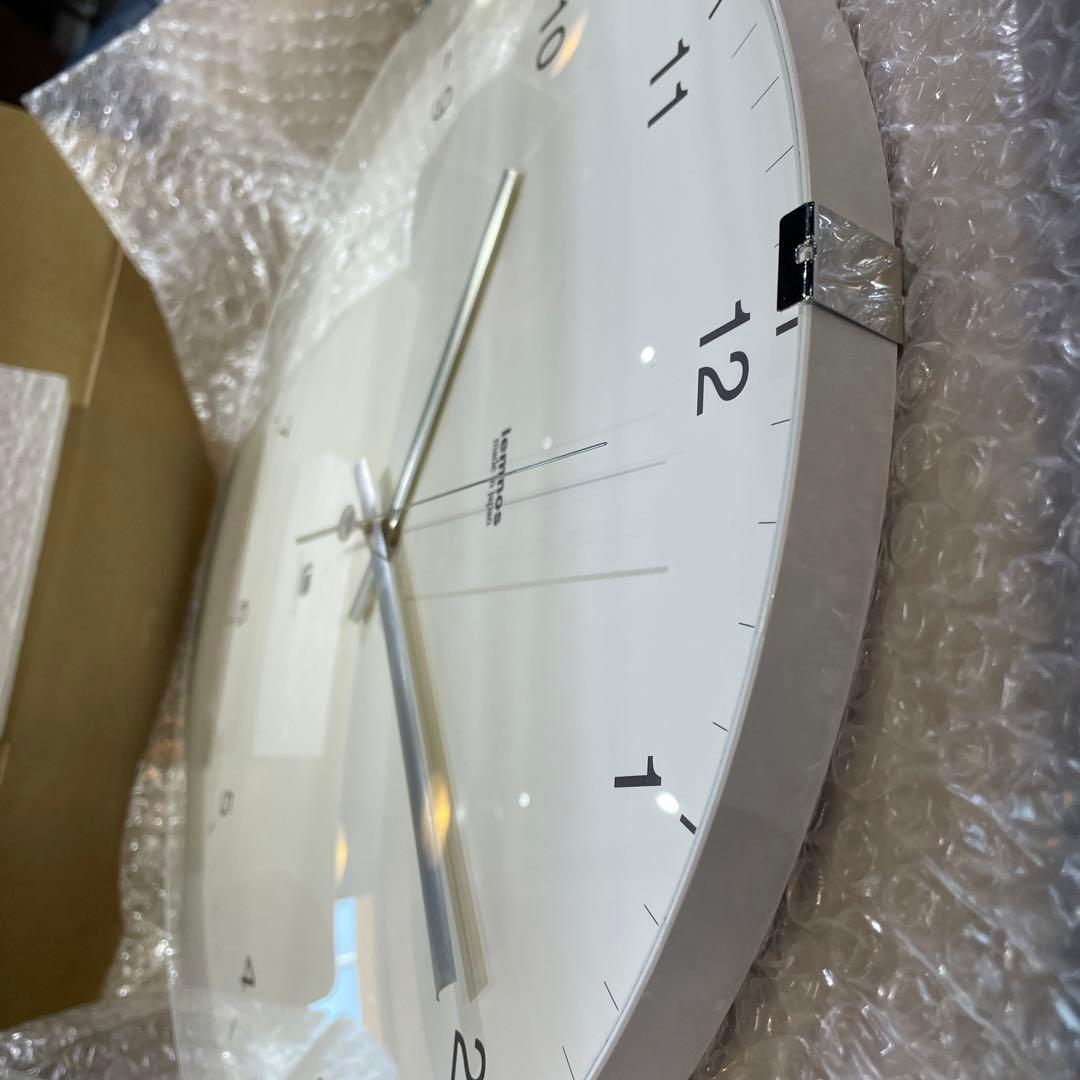 Lemnos North clock 白　掛時計