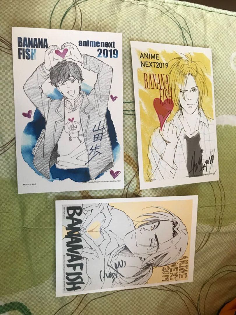 海外イベント正規品 banana fish 描き下ろし イラストカード 非売品