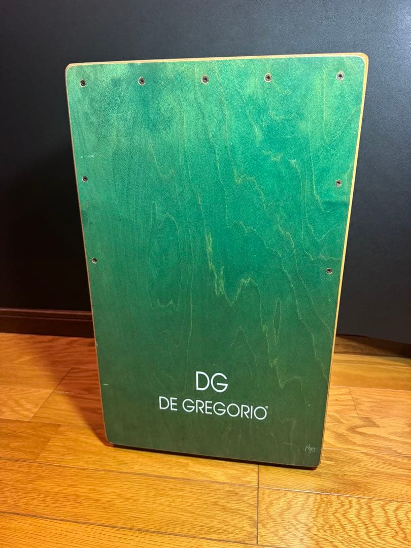 DE GREGORIO 木製カホン グリーン/ナチュラル