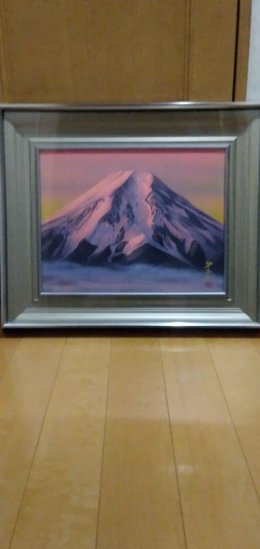 赤富士　日本画