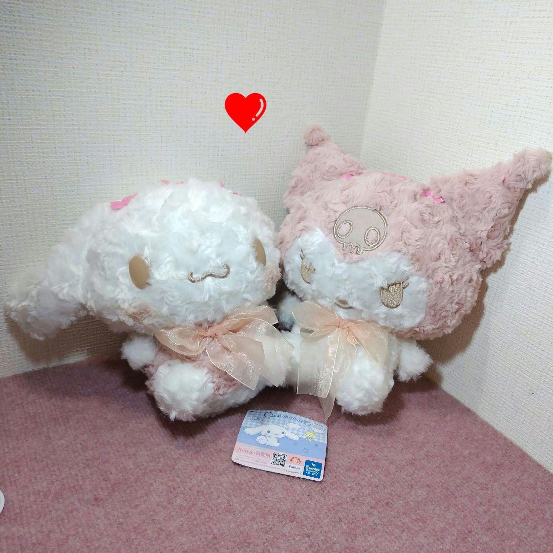 ✨シナモロール＆クロミ✨はんなり桜色BIGぬいぐるみ✨サンリオ✨sanrio✨