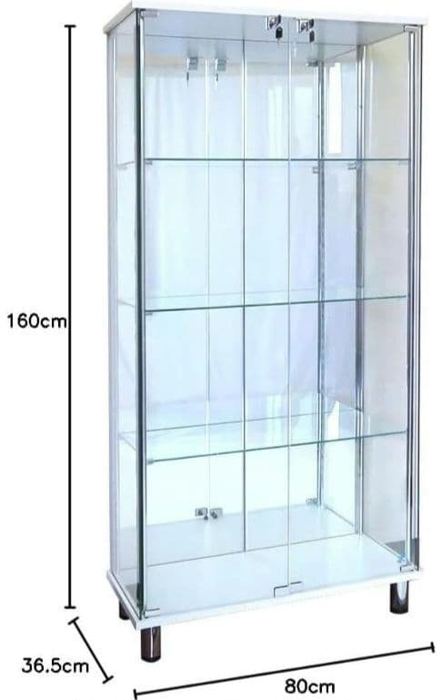 ガラスコレクションケース JONY 背面ミラータイプ ワイドハイタイプ