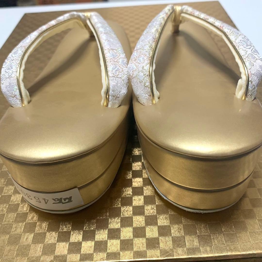 ◆うさうさ235◆新品　和装用バッグ草履のセット（ピンク・金色）