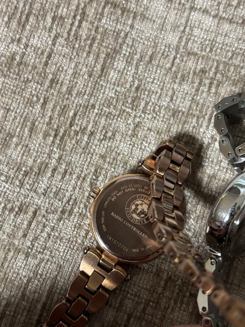 シチズン　電波時計　エクシート　ジャンク　2本