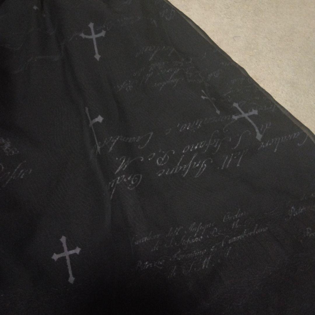 h.NAOTO Blood 黒 十字架 フレアスカート