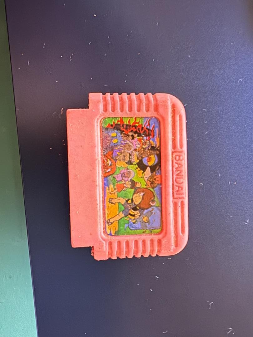 入手困難品 ゲゲゲの鬼太郎 妖怪大魔境 ファミコンカセット型消しゴム ピンク