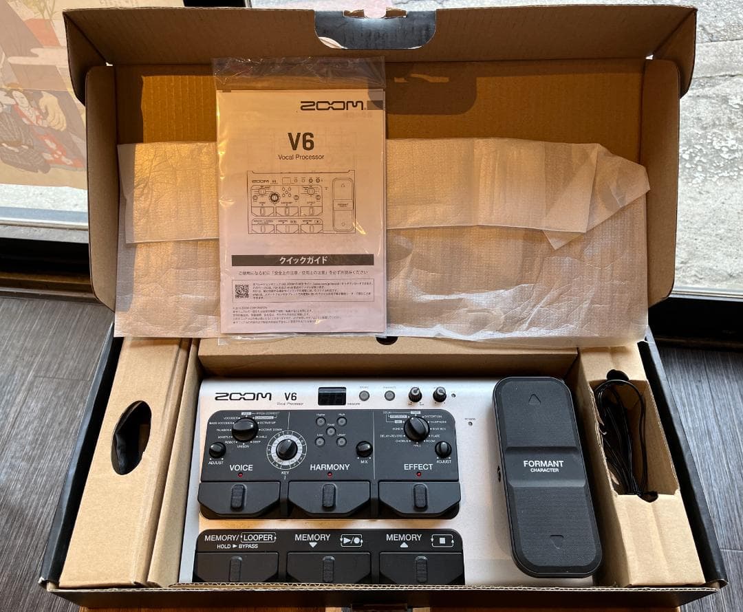 ボーカルエフェクター　ZOOM V6 Vocal Processor