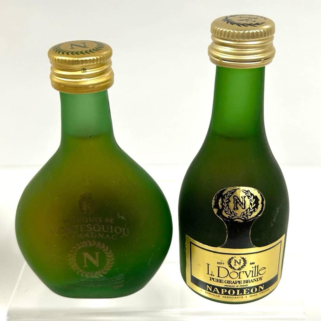 [昭和レトロ]ミニチュア瓶 ウイスキー特級・ブランデー特級・リキュール7本セット