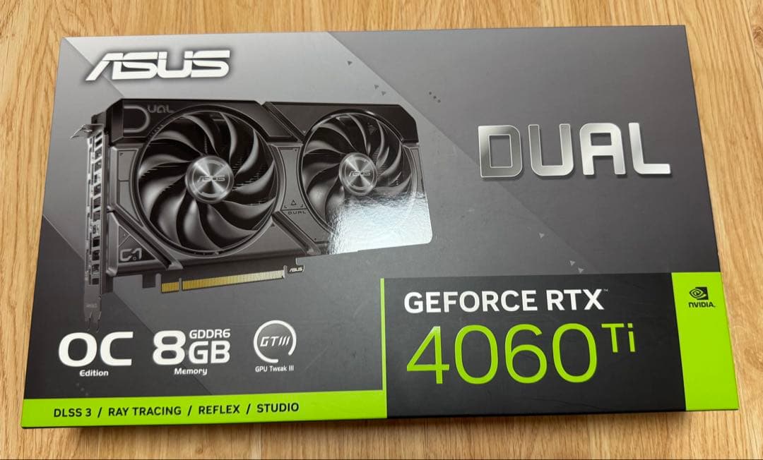 【新品未開封】ASUS GeForce RTX 4060Ti 8GB