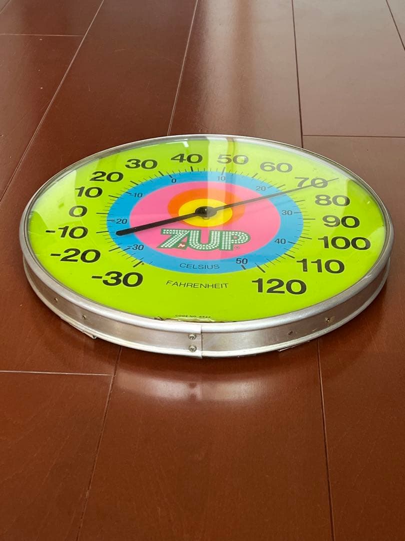 70's ピーターマックス　PETER MAX 7UP 温度計　ヴィンテージ