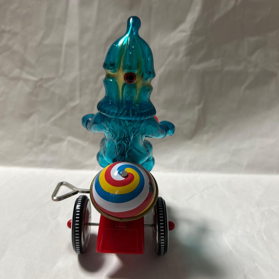 ブルマァク　M1号 ケムール人 青　ウルトラQ ウルトラマン ソフビ　ゼンマイ