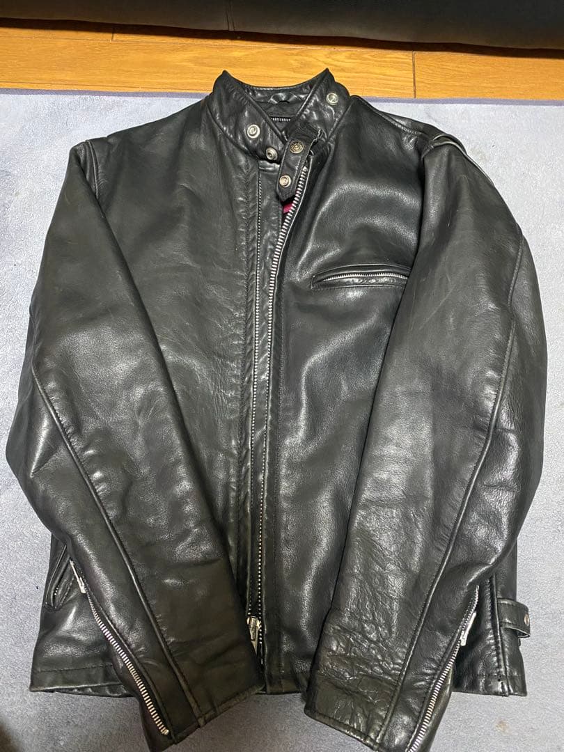 schott 141 シングルライダースジャケット　36