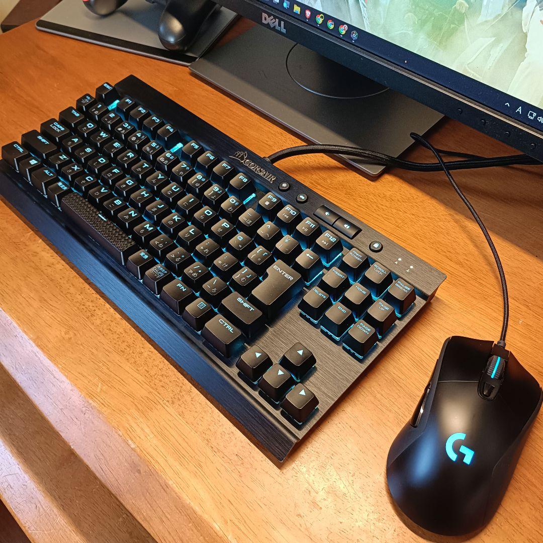 CORSAIR K65 RAPIDFIRE（銀軸） Logicool G403h